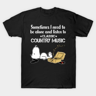 Classic Country Music // Aesthetic Vinyl Record Vintage // T-Shirt